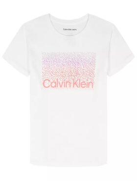 T-shirt classica con logo sfumato da bambina