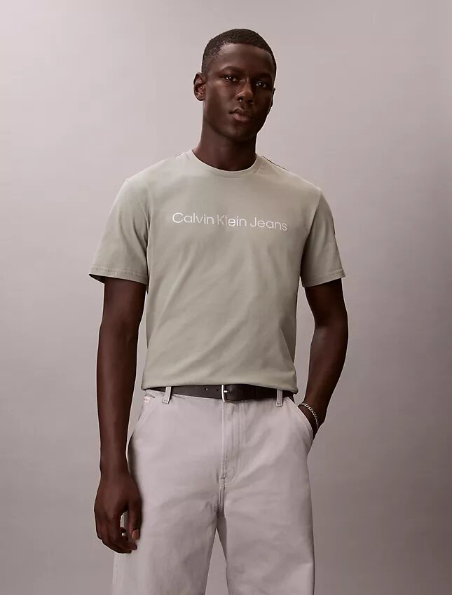 T-shirt classica con logo stampato a caldo T-shirt classica con logo stampato a caldo