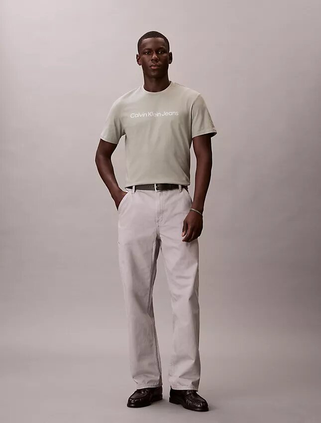 T-shirt classica con logo stampato a caldo T-shirt classica con logo stampato a caldo
