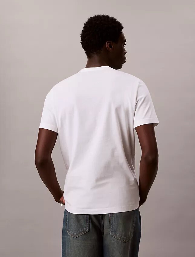 T-shirt classica con logo stampato a caldo T-shirt classica con logo stampato a caldo