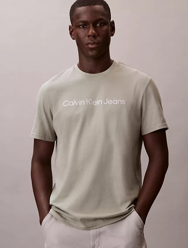 T-shirt classica con logo stampato a caldo T-shirt classica con logo stampato a caldo