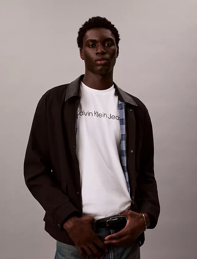 T-shirt classica con logo stampato a caldo T-shirt classica con logo stampato a caldo