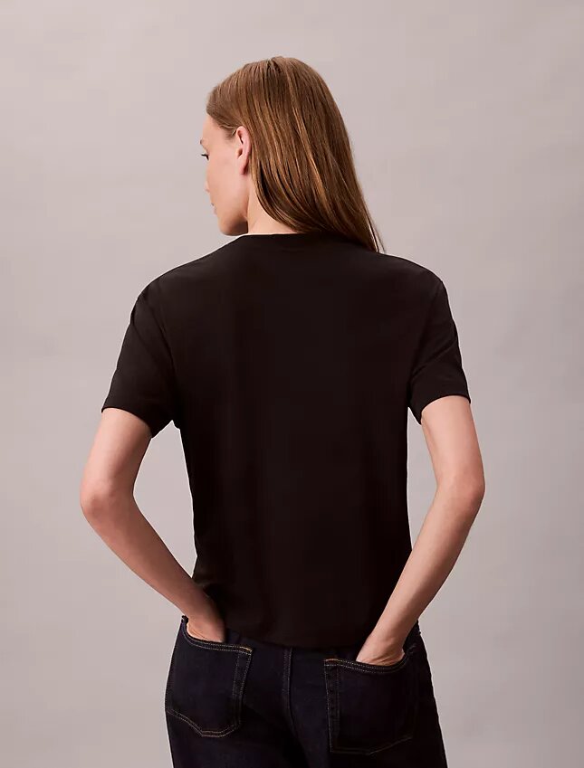 T-shirt classica con logo Supima Cotton T-shirt classica con logo Supima Cotton