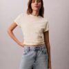 T-shirt classica con Monogram sbiadito su tutta la superficie T-shirt classica con Monogram sbiadito su tutta la superficie