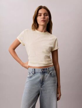 T-shirt classica con Monogram sbiadito su tutta la superficie
