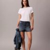 T-shirt classica con Monogram sbiadito su tutta la superficie T-shirt classica con Monogram sbiadito su tutta la superficie