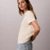 T-shirt classica con Monogram sbiadito su tutta la superficie T-shirt classica con Monogram sbiadito su tutta la superficie