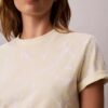 T-shirt classica con Monogram sbiadito su tutta la superficie T-shirt classica con Monogram sbiadito su tutta la superficie