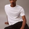 T-shirt classica con Monogram su tutta la superficie in cotone Liquid Touch T-shirt classica con Monogram su tutta la superficie in cotone Liquid Touch