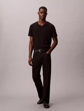 T-shirt classica con scollo a V Liquid Touch