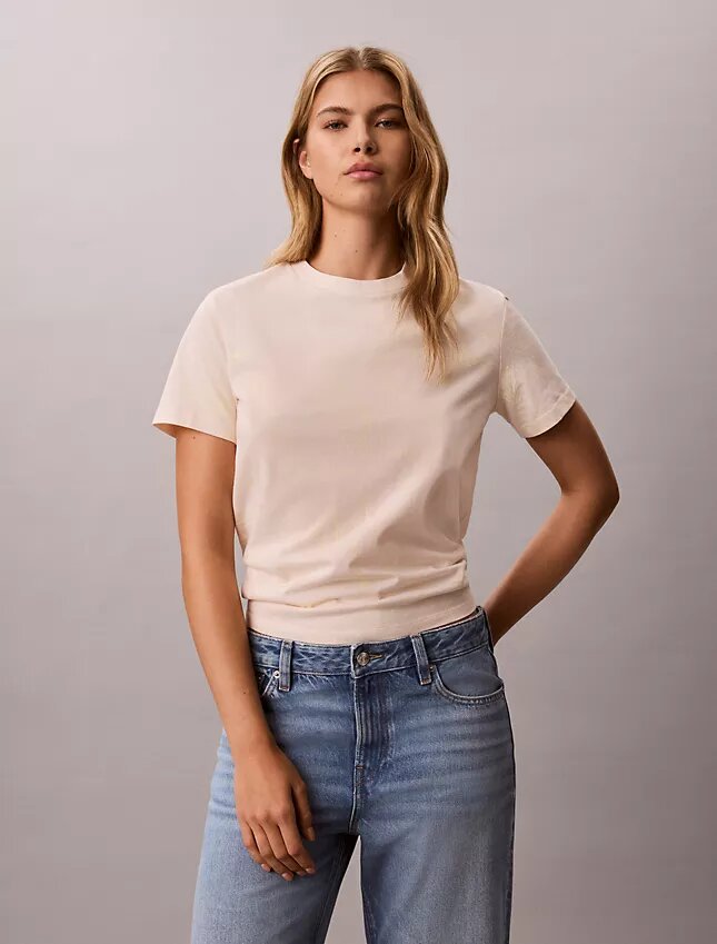 T-shirt classica con stampa floreale T-shirt classica con stampa floreale