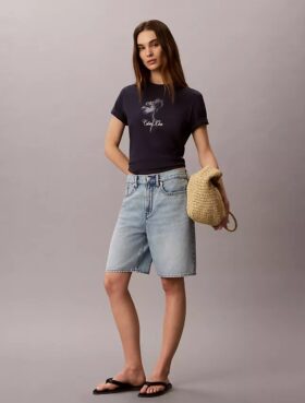 T-shirt classica con stampa floreale