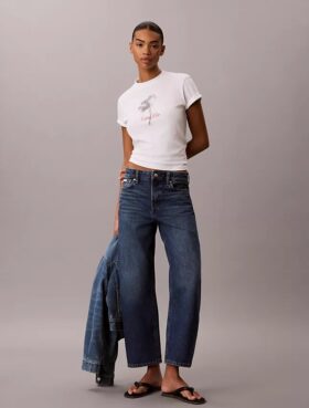 T-shirt classica con stampa floreale