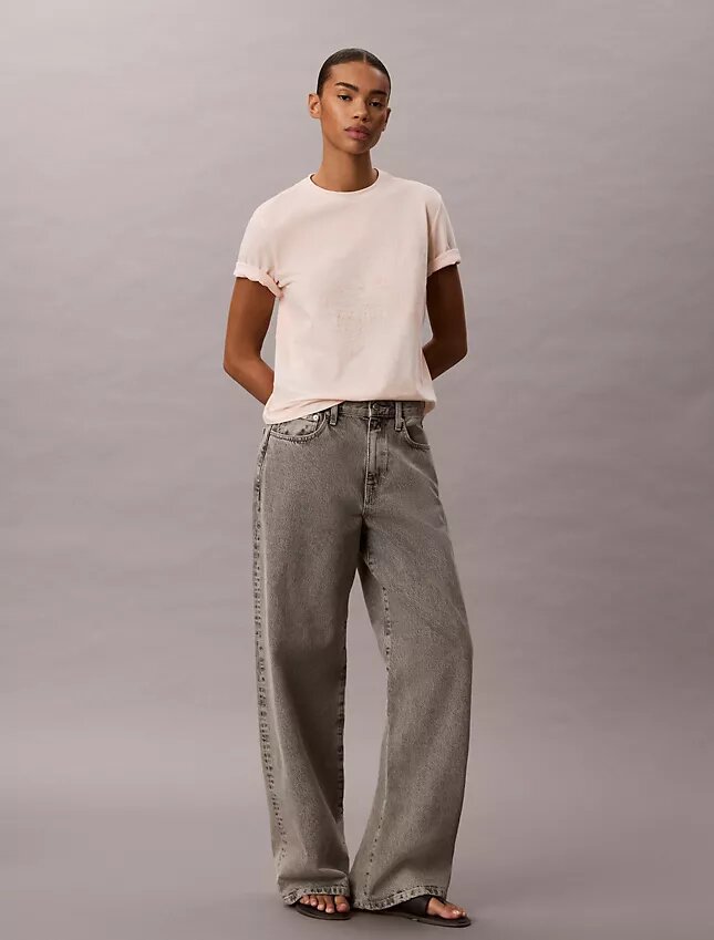 T-shirt classica con stampa floreale T-shirt classica con stampa floreale