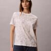T-shirt classica con stampa floreale T-shirt classica con stampa floreale