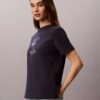 T-shirt classica con stampa floreale T-shirt classica con stampa floreale