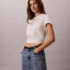 T-shirt classica con stampa floreale T-shirt classica con stampa floreale