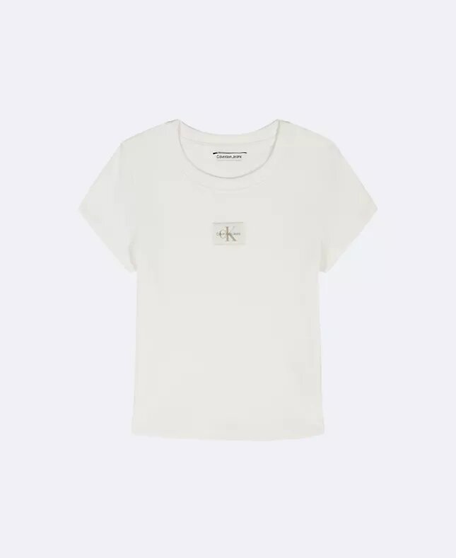 T-shirt classica Monologo in tessuto per bambine T-shirt classica Monologo in tessuto per bambine