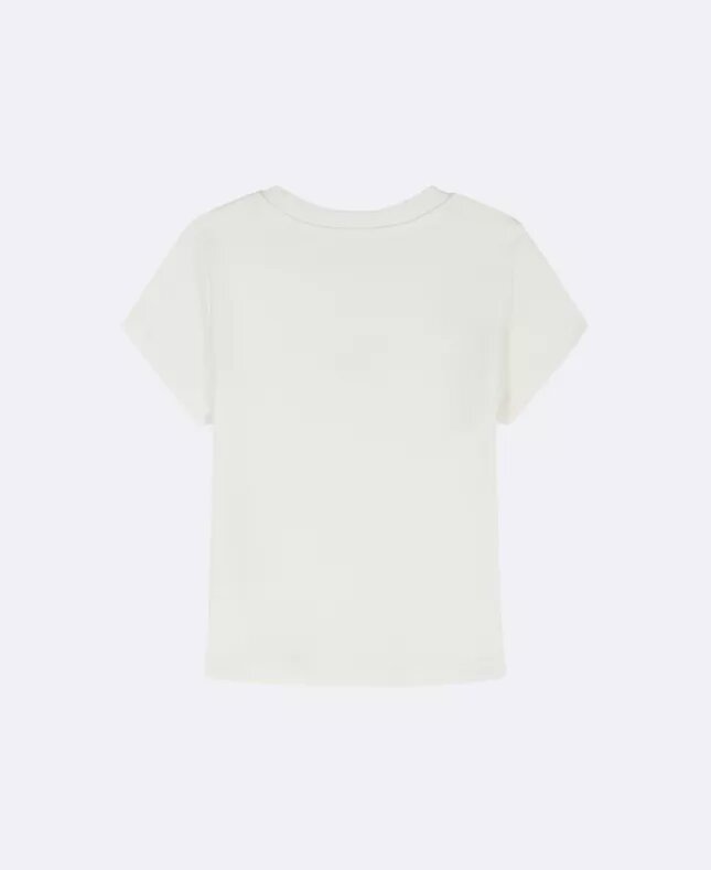 T-shirt classica Monologo in tessuto per bambine T-shirt classica Monologo in tessuto per bambine