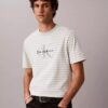 T-shirt comoda a righe con Monogram T-shirt comoda a righe con Monogram