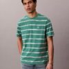 T-shirt comoda a righe con Monogram T-shirt comoda a righe con Monogram