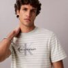T-shirt comoda a righe con Monogram T-shirt comoda a righe con Monogram