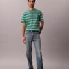 T-shirt comoda a righe con Monogram T-shirt comoda a righe con Monogram