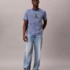 T-shirt comoda a righe con Monogram