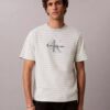 T-shirt comoda a righe con Monogram T-shirt comoda a righe con Monogram