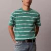 T-shirt comoda a righe con Monogram T-shirt comoda a righe con Monogram