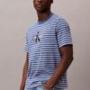 T-shirt comoda a righe con Monogram