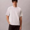 T-shirt comoda con grafica Monologo effetto consumato T-shirt comoda con grafica Monologo effetto consumato