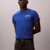 T-shirt comoda con logo Monogram metallico T-shirt comoda con logo Monogram metallico