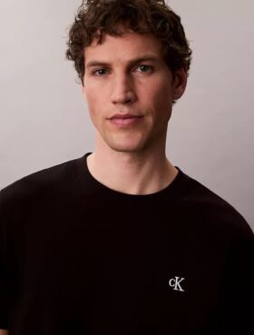 T-shirt comoda con Monogram ricamato