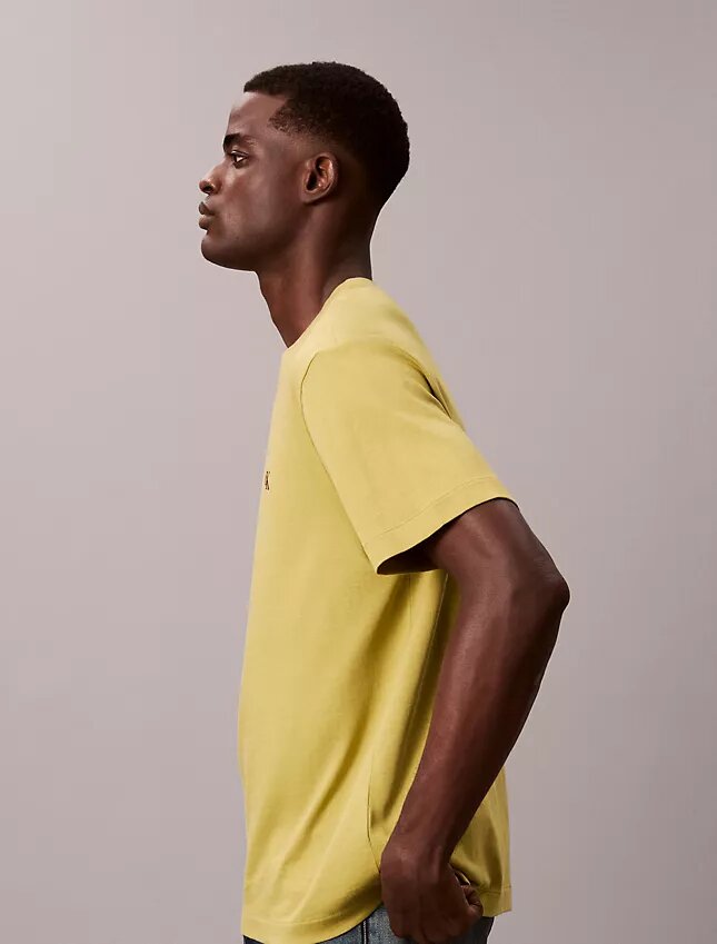 T-shirt comoda con Monogram ricamato T-shirt comoda con Monogram ricamato