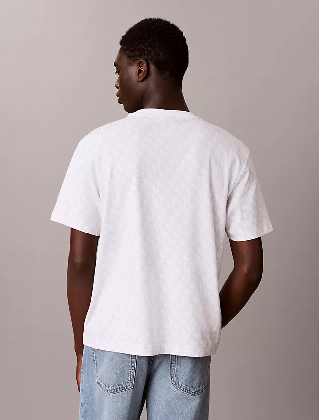 T-shirt comoda con Monogram su tutta la superficie T-shirt comoda con Monogram su tutta la superficie