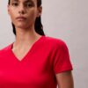 T-shirt comoda con scollo a V in cotone Liquid T-shirt comoda con scollo a V in cotone Liquid