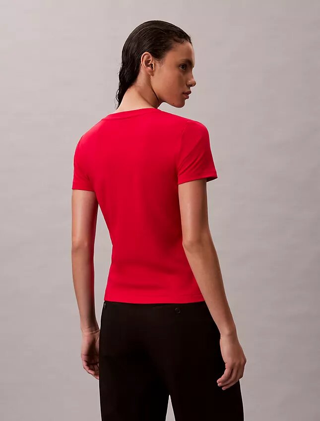 T-shirt comoda con scollo a V in cotone Liquid T-shirt comoda con scollo a V in cotone Liquid