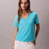 T-shirt con scollo a V e Monogram T-shirt con scollo a V e Monogram