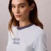 T-shirt corta con bordo a ringu e grafica con logo T-shirt corta con bordo a ringu e grafica con logo