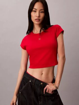 T-shirt corta con logo del Capodanno lunare
