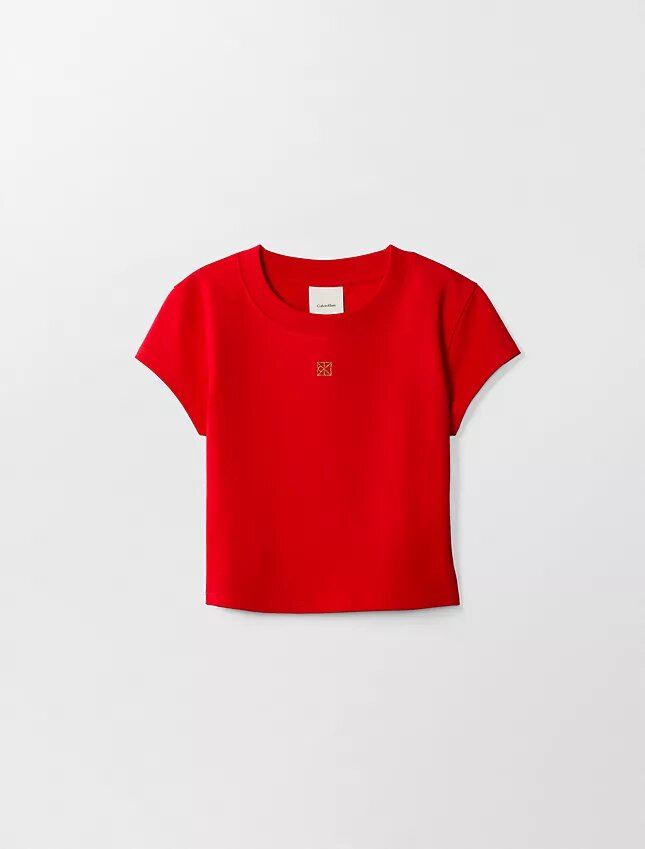 T-shirt corta con logo del Capodanno lunare T-shirt corta con logo del Capodanno lunare