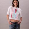 T-shirt corta e comoda Marc Hundley Pride Viva Love T-shirt corta e comoda Marc Hundley Pride Viva Love