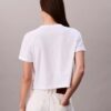 T-shirt corta squadrata con logo in script T-shirt corta squadrata con logo in script