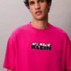 T-shirt dal taglio comodo con logo a blocchi T-shirt dal taglio comodo con logo a blocchi