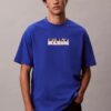T-shirt dal taglio comodo con logo a blocchi T-shirt dal taglio comodo con logo a blocchi