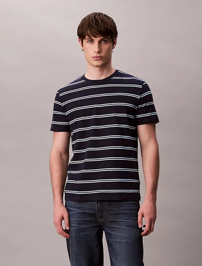 T-shirt girocollo a righe Liquid Touch T-shirt girocollo a righe Liquid Touch