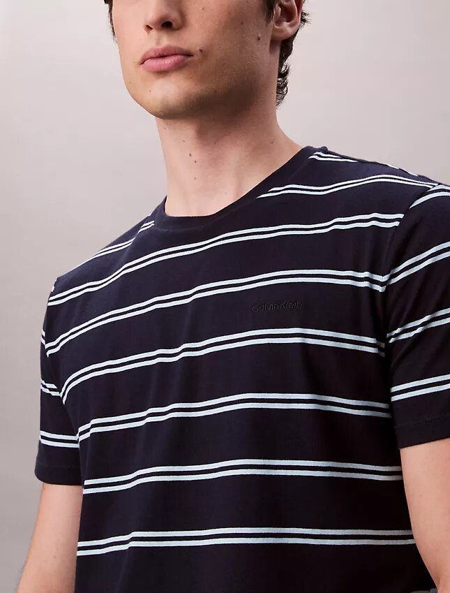 T-shirt girocollo a righe Liquid Touch T-shirt girocollo a righe Liquid Touch