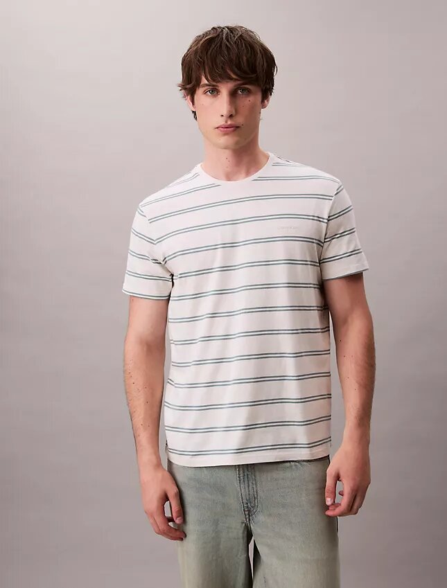 T-shirt girocollo a righe Liquid Touch T-shirt girocollo a righe Liquid Touch