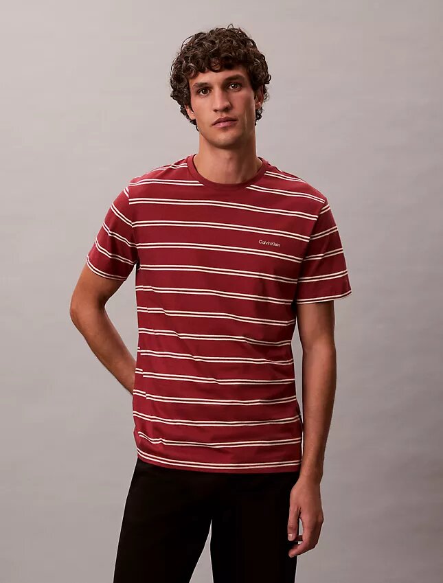 T-shirt girocollo a righe Liquid Touch T-shirt girocollo a righe Liquid Touch